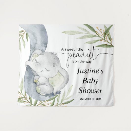 Geslacht neutraal baby shower backdrop-bord wandkleed (Voorkant (horizontaal))