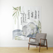 Geslacht neutraal baby shower backdrop-bord wandkleed (In situ)