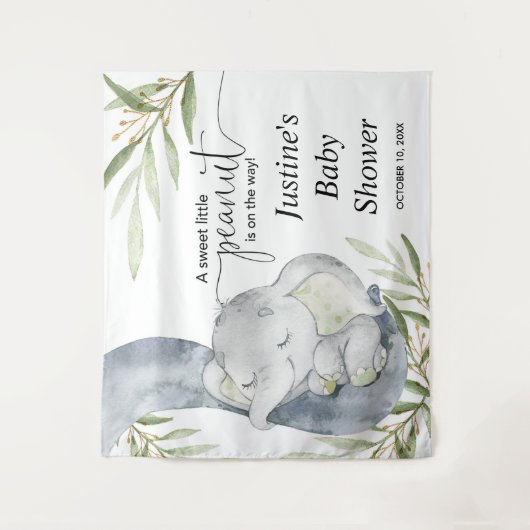 Geslacht neutraal baby shower backdrop-bord wandkleed (Voorkant)