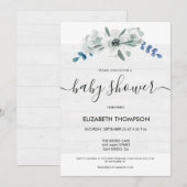 Geslacht Neutraal Baby shower Waterverf floreel ho (Voorkant / Achterkant)