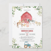 Geslacht Neutraal Boerderij Barnyard Animal Baby s Kaart (Voorkant)