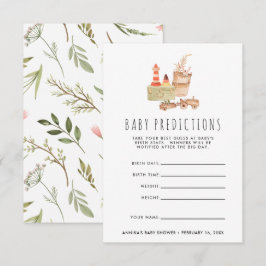 Geslacht Neutraal | Boho Baby Shower Raadspel Kaart