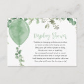 Geslacht neutraal Display Doucheballon eucalyptus Informatiekaartje (Voorkant)