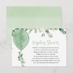 Geslacht neutraal Display Doucheballon eucalyptus Informatiekaartje