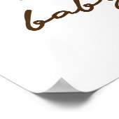 Geslacht Neutraal Elephant Baby shower Welkomsttek Poster (Hoek)