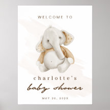 Geslacht Neutraal Elephant Baby shower Welkomsttek