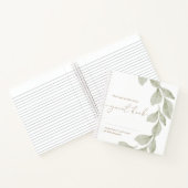 Geslacht Neutraal Eucalyptus Leaf Guest Book Notitieboek (Binnen)