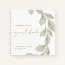 Geslacht Neutraal Eucalyptus Leaf Guest Book