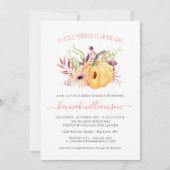 Geslacht Neutraal Little Pumpkin Autumn Baby showe Kaart (Voorkant)