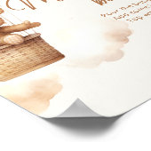 Geslacht neutraal teddybeer mom-osa bar poster (Hoek)