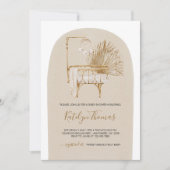 Geslacht Neutral Beige Boho Nursery Baby shower Kaart (Voorkant)