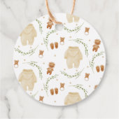 Geslacht Neutral Boho Pattern Baby shower Bedankjes Labels (Achterkant)