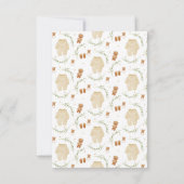 Geslacht Neutral Boho Pattern Baby shower Bedankkaart (Achterkant)