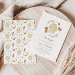 Geslacht Neutral Boho Pattern Baby shower Kaart<br><div class="desc">Met deze schattige terracotta,  groene en beige geslachtsneutrale uitnodiging voor baby shower,  met een afbeelding van een baby met schoenen,  opgezette dieren en speelgoed omringd door baby eucalyptusbladeren en een bijpassend patroon aan de achterkant,  vieren we de vooravond van de bevalling.</div>