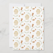 Geslacht Neutral Boho Pattern Baby shower Kaart (Achterkant)