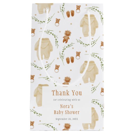 Geslacht Neutral Boho Pattern Baby shower Klein Cadeauzakje (Voorkant)