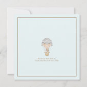 Geslacht Neutral Woodland Teddy Bear Baby shower Kaart (Achterkant)