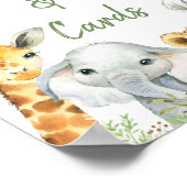 Geslacht Neutrale Baby shower Eucalyptus Safari Poster (Hoek)