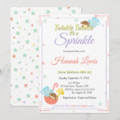 Geslacht Neutrale Baby shower Uitnodiging moeder t (Voorkant / Achterkant)