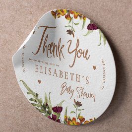 Geslacht neutrale bedank baby shower favoriet ronde sticker