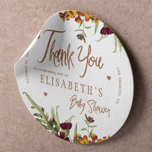 Geslacht neutrale bedank baby shower favoriet ronde sticker