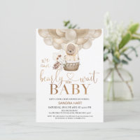 Geslacht Neutrale Boho Bearly Wait Baby shower