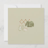 Geslacht Neutrale Boho Kraam Baby Shower Kaart (Achterkant)