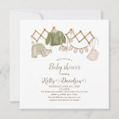 Geslacht Neutrale Boho Kraam Baby Shower Kaart (Voorkant)