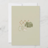 Geslacht Neutrale Boho Nursery Baby shower Kaart (Achterkant)