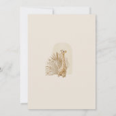 Geslacht Neutrale Boho Nursery Mobile Baby shower Kaart (Achterkant)