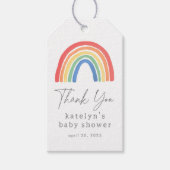 Geslacht Neutrale Boho Regenboog Babyfeestje  Cadeaulabel (Voorkant)