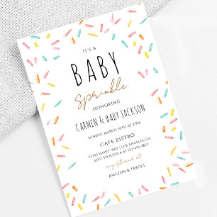 Geslacht Neutrale Confetti Baby Sprinkle Kaart