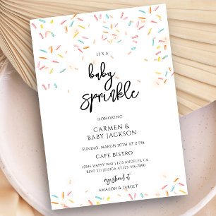 Geslacht Neutrale Confetti Baby Sprinkle Shower Kaart
