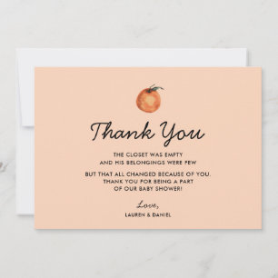 Geslacht neutrale Cutie Baby Shower Bedankkaartjes Bedankkaart