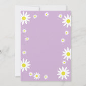 Geslacht Neutrale Daisy 1e verjaardag Boho White Kaart (Achterkant)