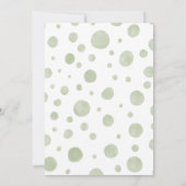 Geslacht Neutrale Elephant Baby shower Uitnodiging (Achterkant)