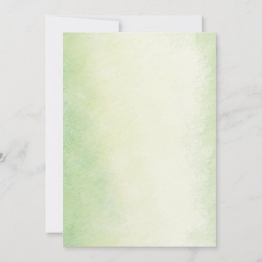 Geslacht Neutrale Elephant Waterverf Baby shower Kaart (Achterkant)