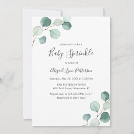 Geslacht Neutrale Energie Eucalyptus Baby Sprinkle Kaart