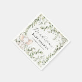 Geslacht Neutrale Eucalyptus Elephant Baby shower Servet (Hoek)