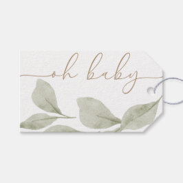 Geslacht Neutrale Eucalyptus Oh Baby Cadeaulabel
