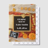 Geslacht Neutrale Herfst Pompoen Baby Aankondiging (Offset (Uitnodiging))