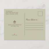 Geslacht Neutrale  Klassieke Nursery Teddy Bear Aankondigingskaart (Achterkant)