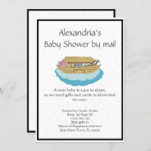 Geslacht neutrale knuffelige babyshower uitnodigin