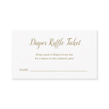 Geslacht Neutrale Luierdrager Raffle Ticket Baby s
