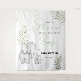 Geslacht Neutrale Olifant Groene Baby Shower Achte Wandkleed