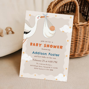 Geslacht Neutrale Ooievaar Speciale Levering Baby Kaart