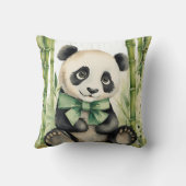 Geslacht Neutrale Panda Beer  Kussen (Achterkant)