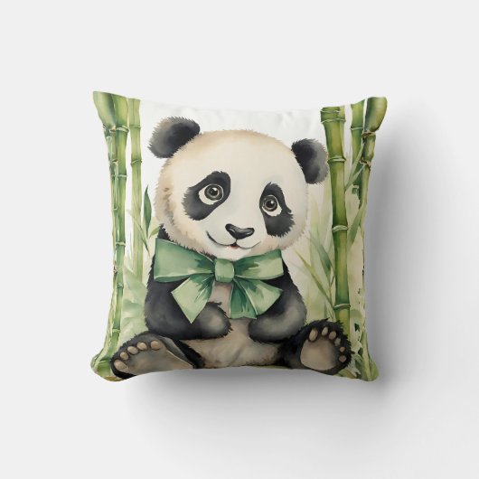 Geslacht Neutrale Panda Beer  Kussen (Voorkant)