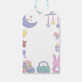 Geslacht Neutrale pasta Baby shower Cadeaulabel (Achterkant)