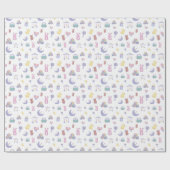 Geslacht Neutrale pasta Baby shower Cadeaupapier (Vlak)